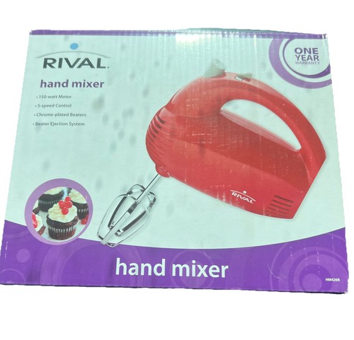 Rival red hand mixer 150 - red, watts